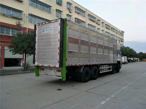 鋁合金豬苗運輸車價格 東風天龍前四后八9米6全鋁合金仔豬運輸車價格